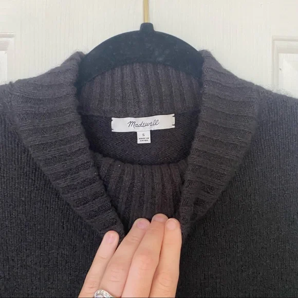 Madewell Black Dillon Mockneck Pullover Sweater - Picture 6 of 10